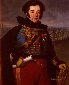 Vernet Emile Jean Horace Portrait Of Lieutenant Colonel Comte De Thalouet Horace Vernet Oil Paintings